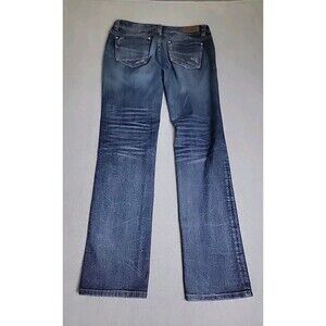 Rock‎ Roll Cowgirl Jeans Womens 33x34 (35x33) Straight Rival Stretch Low Blue